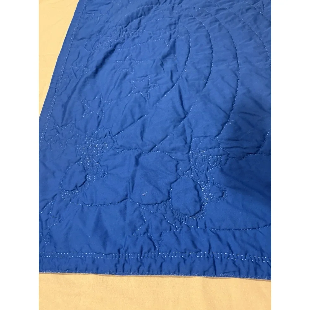 Vintage Handmade Baby Crib Quilt Blanket Cottage Core